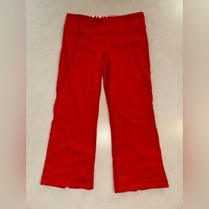 Lululemon Gather and Crow Crop Pant Red Size 6